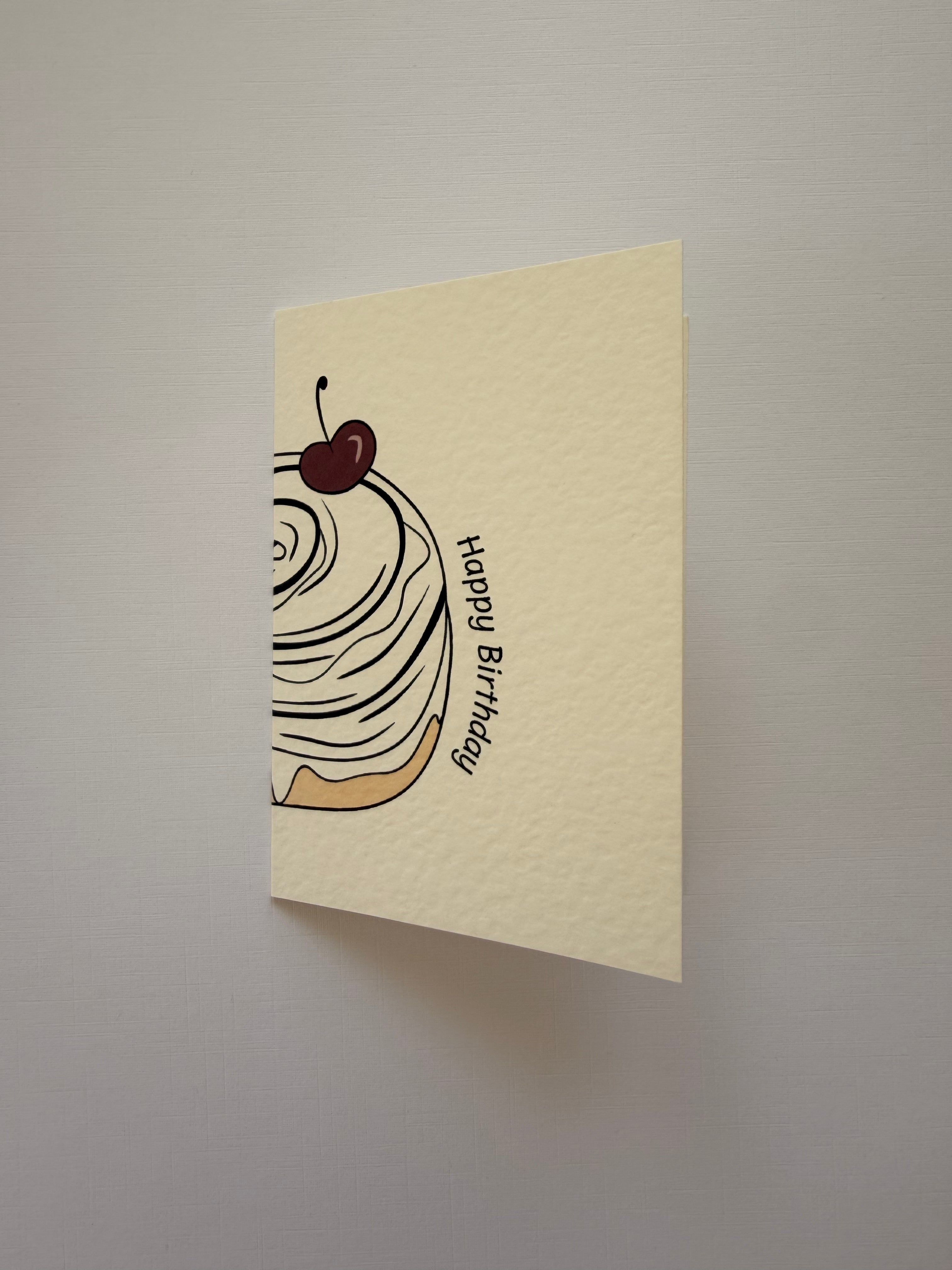 Pack of 2 Cherry Cake Greeting Cards