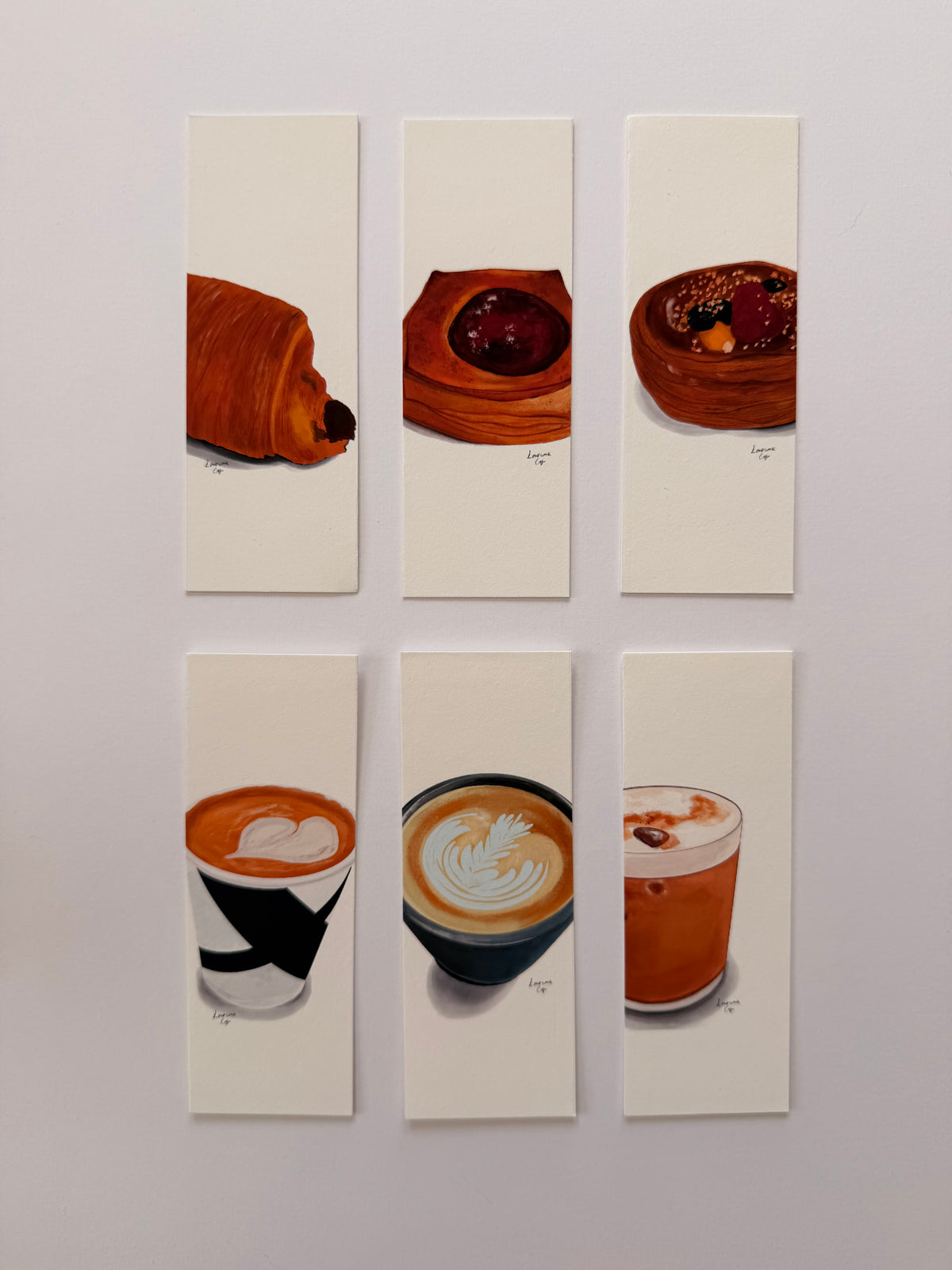 Café Bookmark Collection — Set of 6