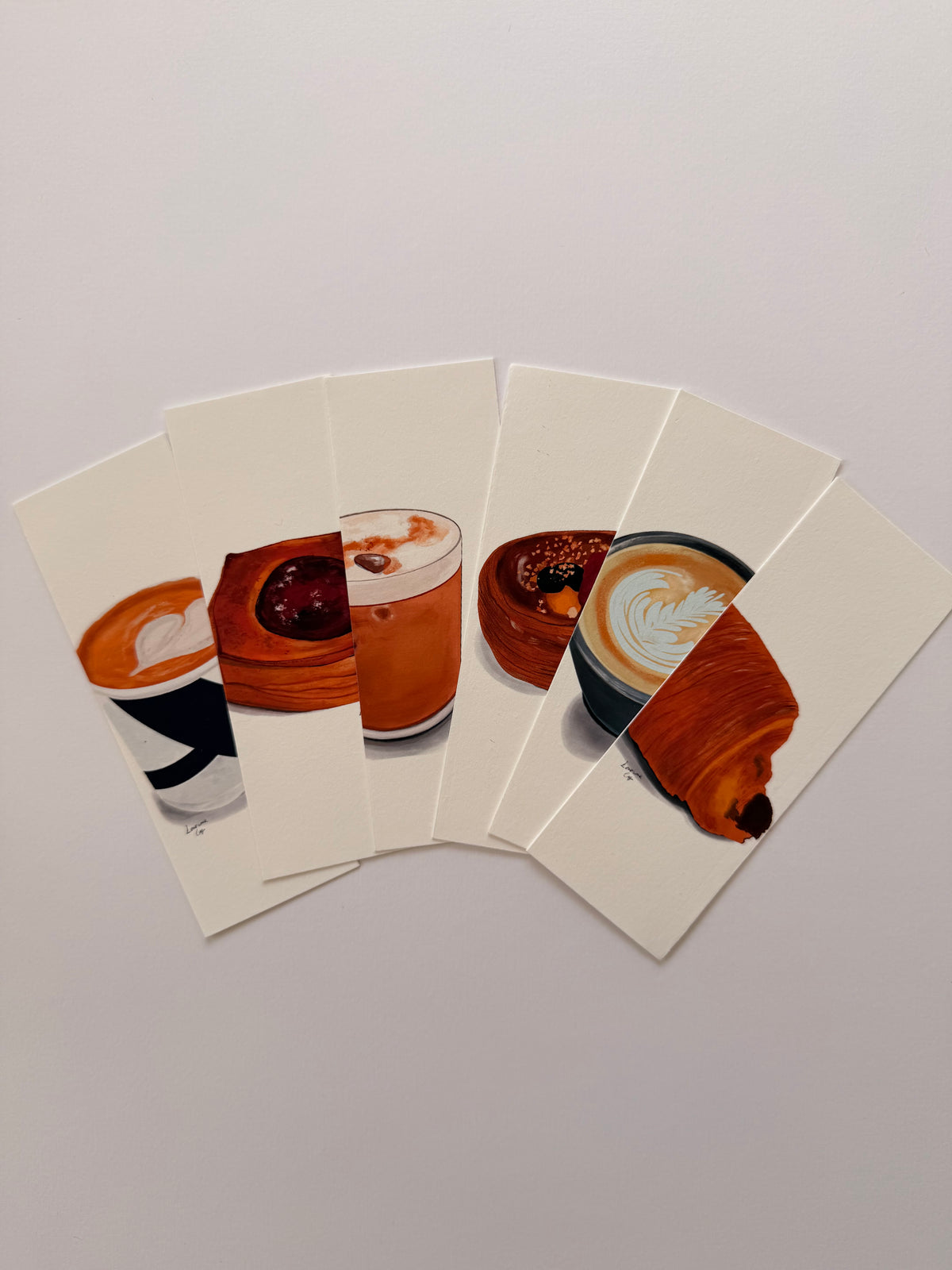 Café Bookmark Collection — Set of 6