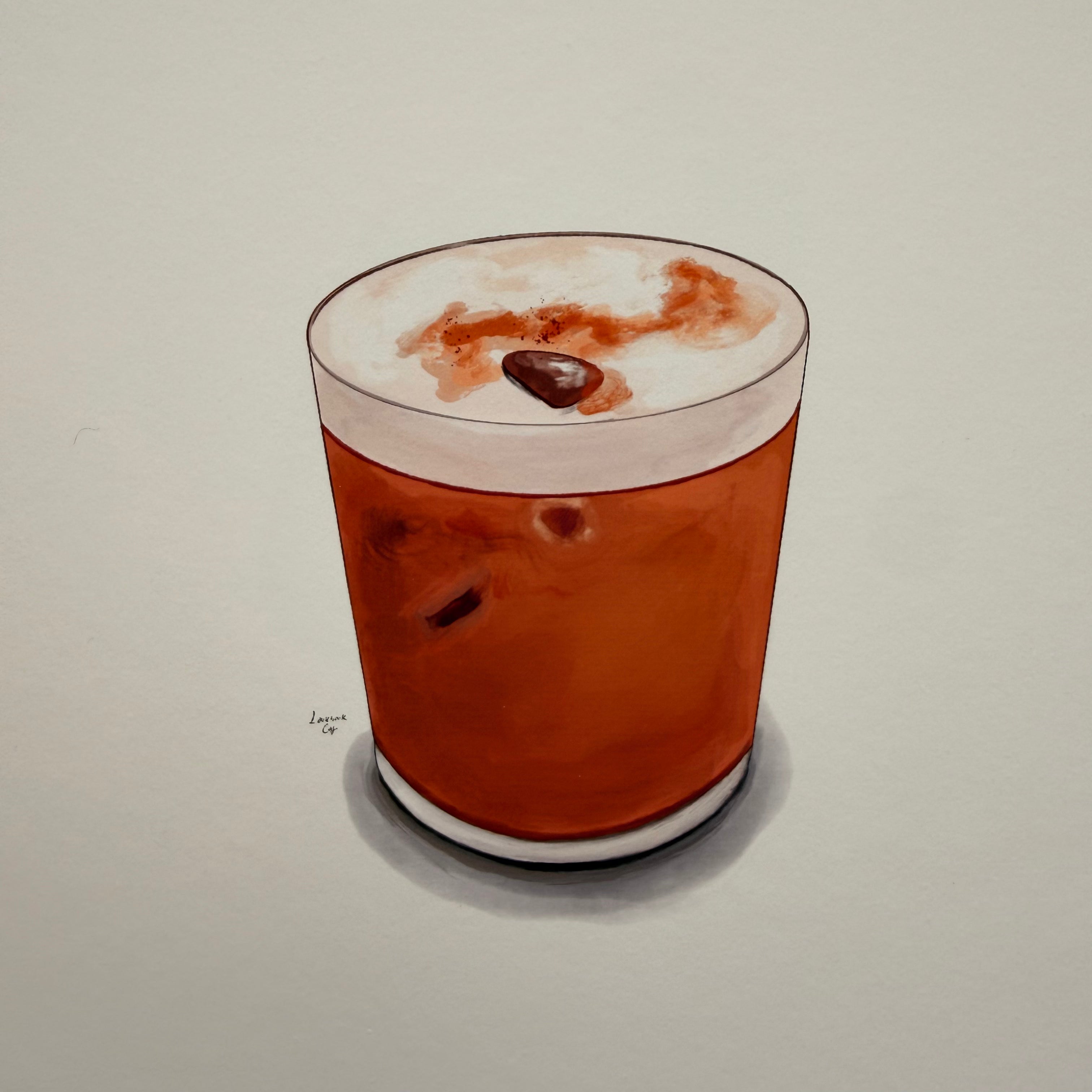 Iced Latte — A4 Art Print