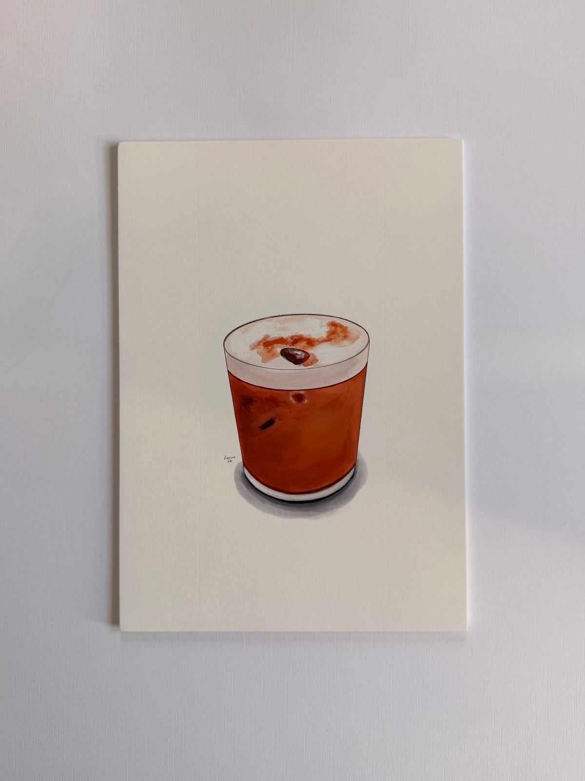Iced Latte — A4 Art Print