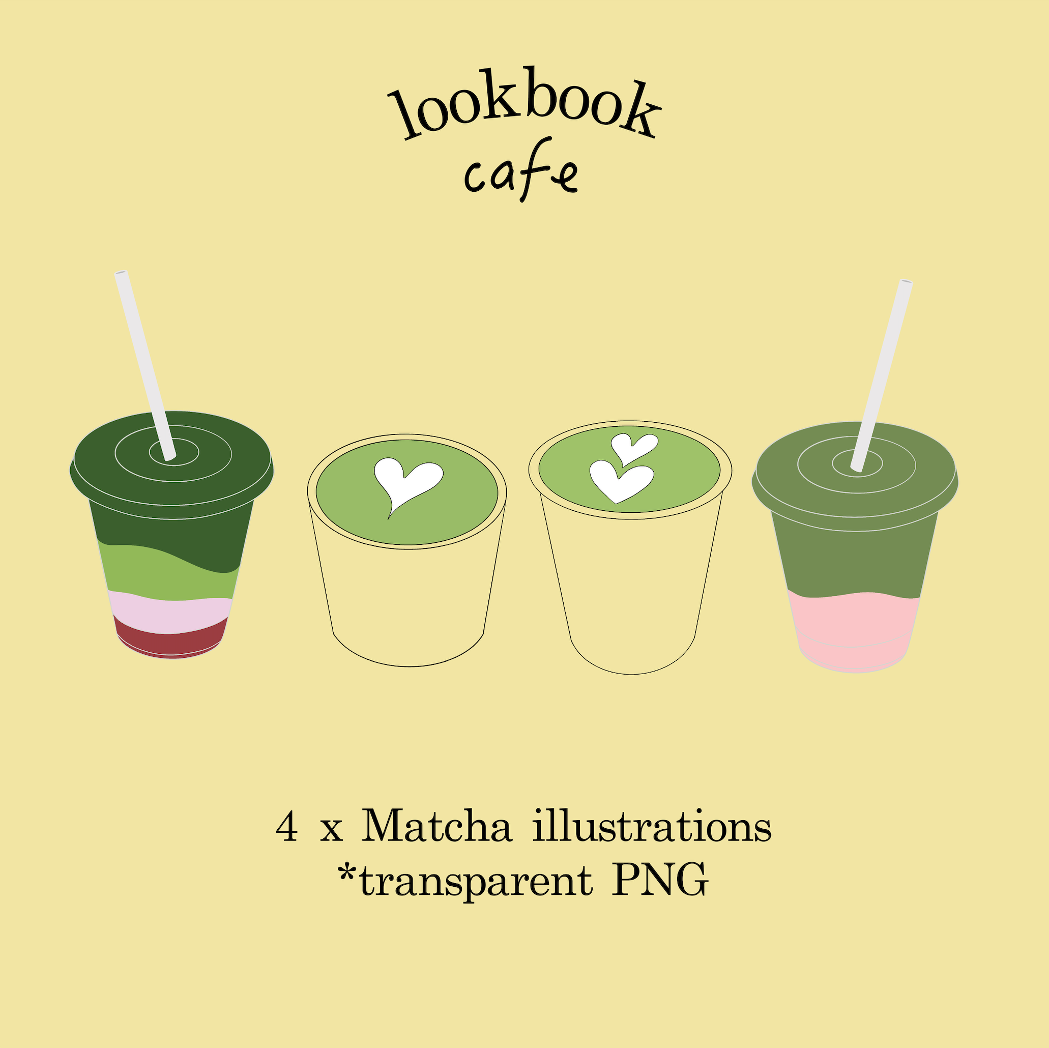 Matcha illustration bundle